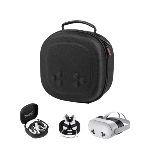 Carrying Case for Meta Quest 3S/Quest 3, Hard Travel Case Compatible with Original Head Strap, Controllers and Accessories Case Black